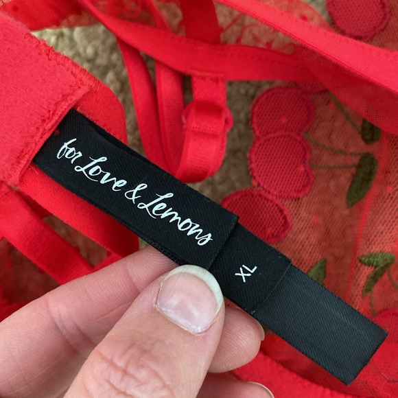 For Love & Lemons Cerise Cherry Bra 🍒 - Picture 5 of 7